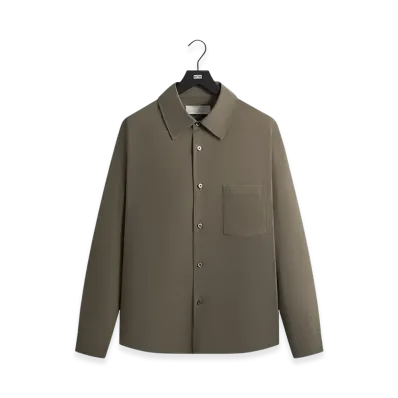 Kith 101 for ssstein Rayon Linen Button Down Shirt "Everglades"