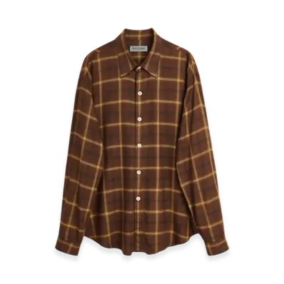 OUR LEGACY Work Shop Garibaldi Shirt "Check Affogato"