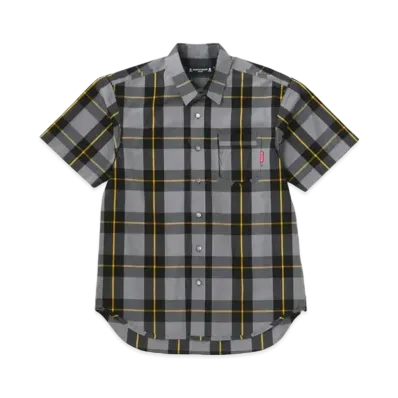 mastermind JAPAN Block Plaid Reversible SS Shirts "Gray"