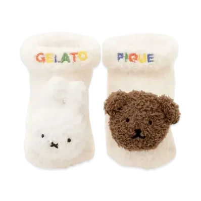 GELATO PIQUE x Dick Bruna Baby Moko Socks "Cream"