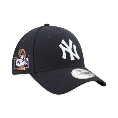 New Era Men's New York Yankees 2024 World Series Side Patch 9Forty Adjustable Hat "Navy"
