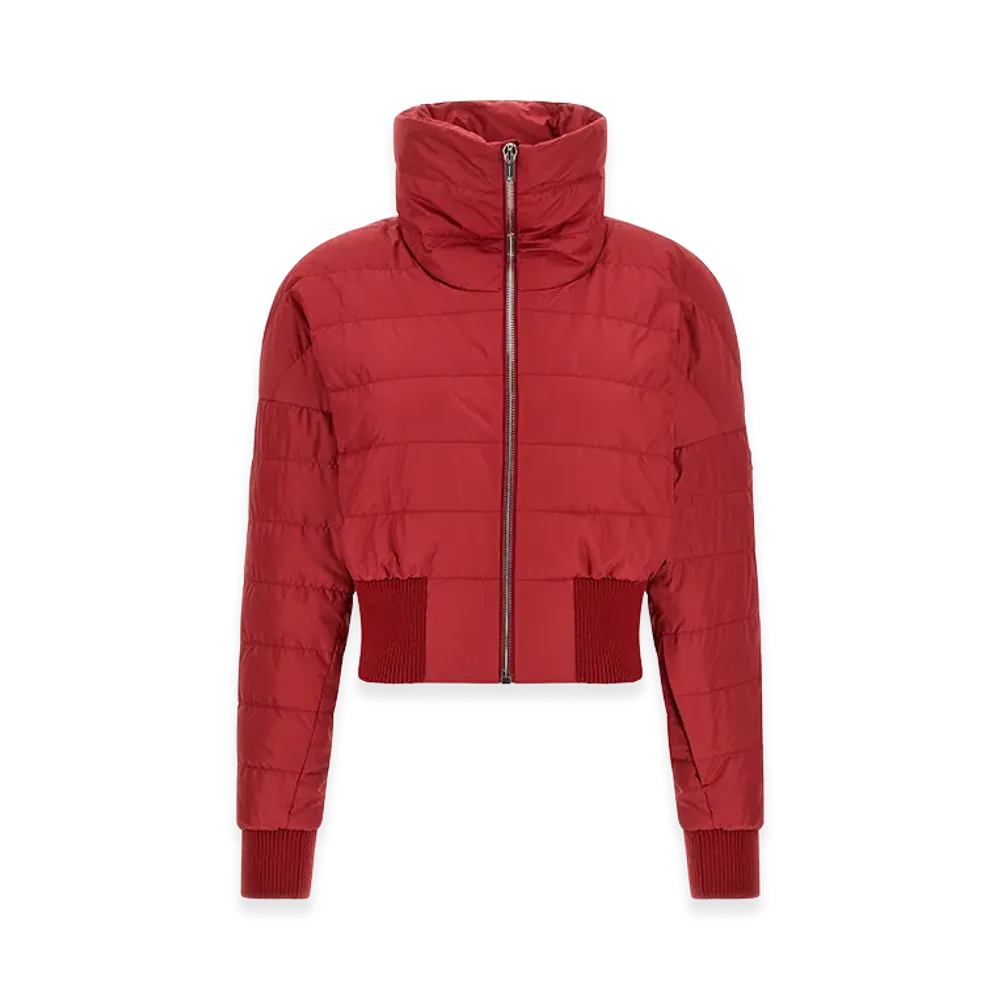Rick Owens x Moncler Women's 'Cropped' Down Jacket "Red"