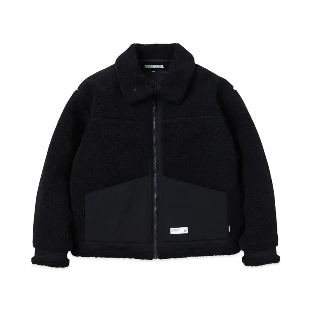 NEIGHBORHOOD Boa Fleece B-3 Type Jacket "Black"