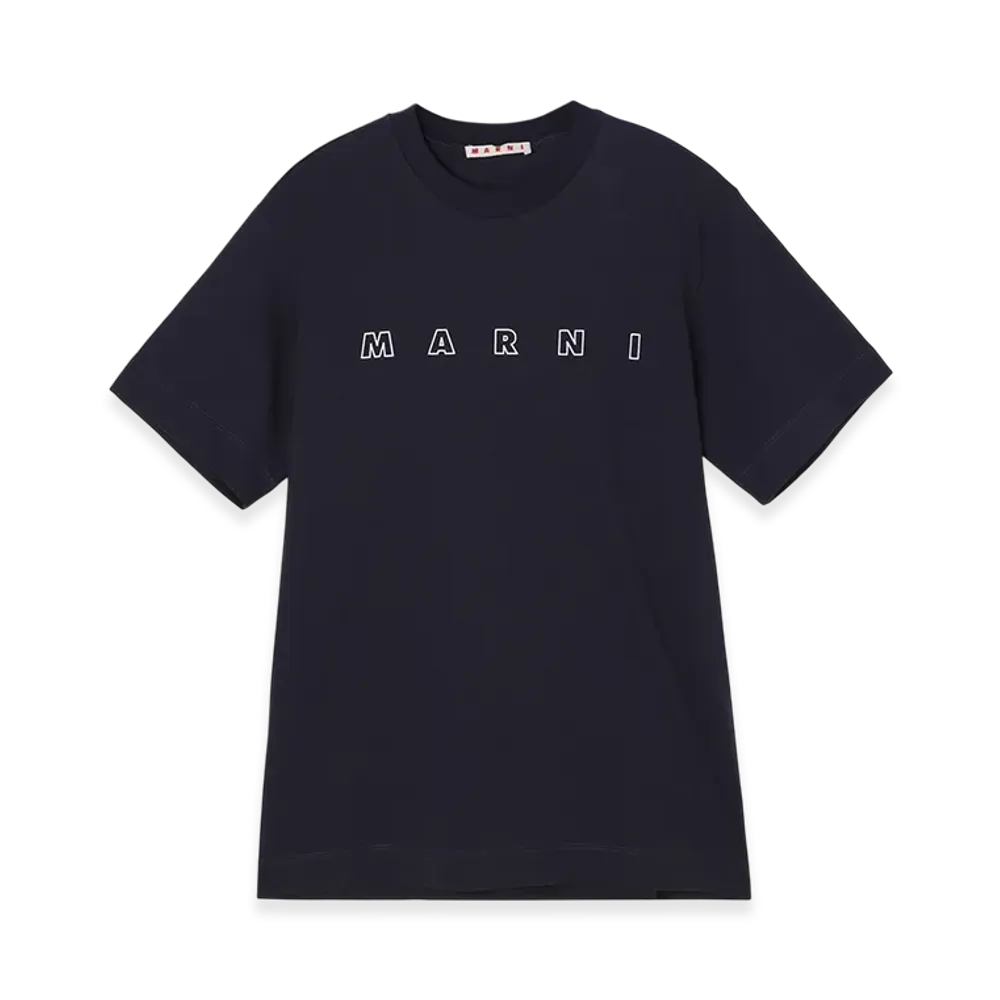 MARNI Crew Neck T-Shirt "Navy"