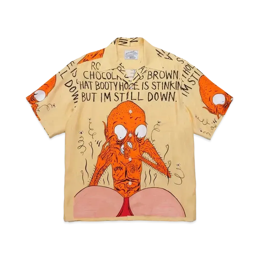 WACKO MARIA NECKFACE / HAWAIIAN SHIRT "Yellow"