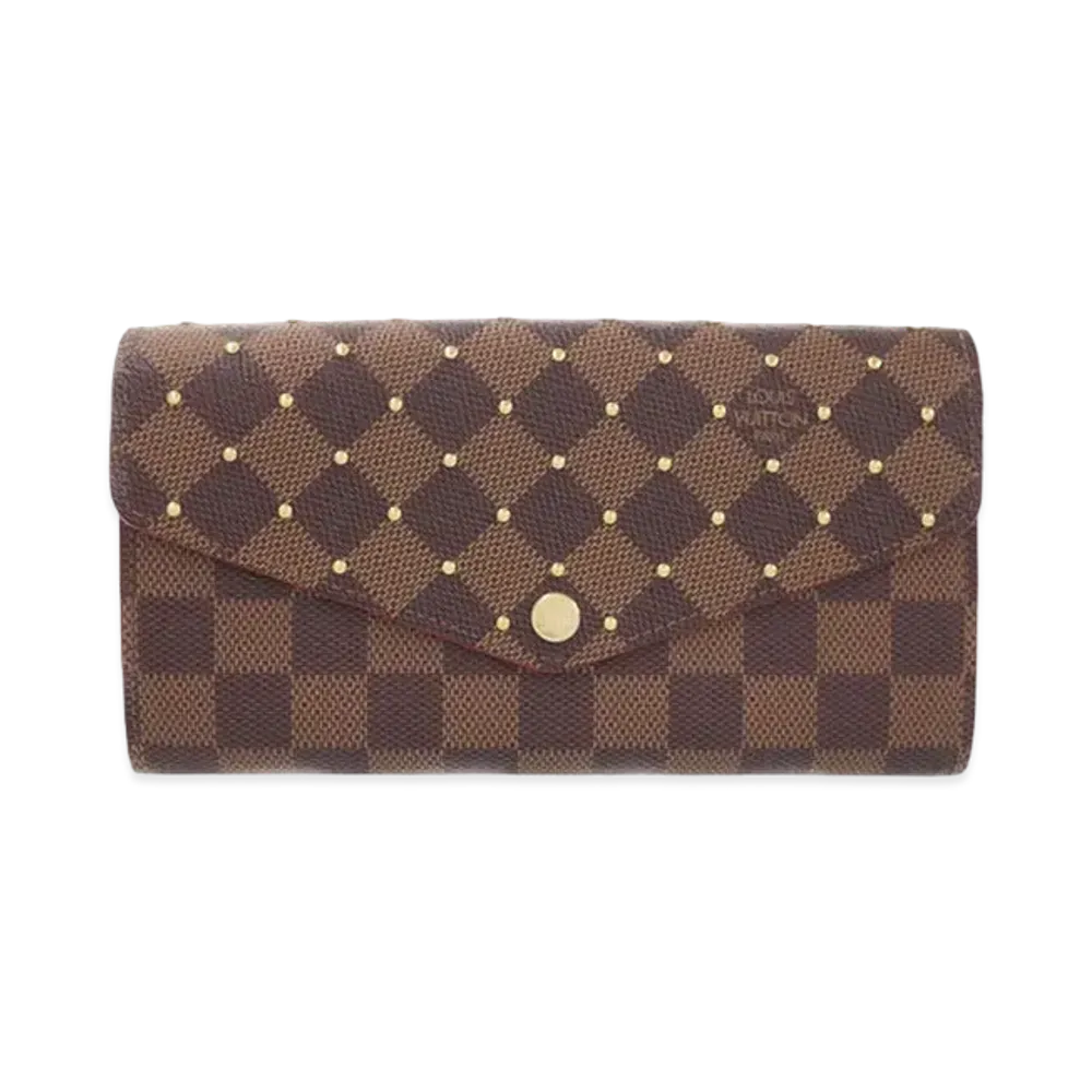 Louis Vuitton Damier Portefeuille Sarah Studs "Red"