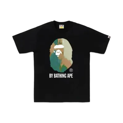 A BATHING APE Tie Dye By Bathing Ape Tee "Black Beige"
