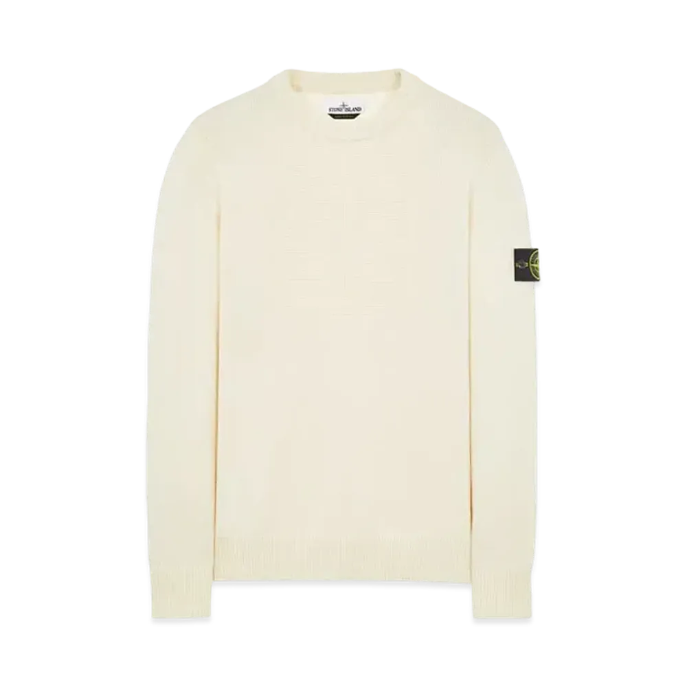 Stone Island 503A7 COMFORT WOOL-COTTON "Natural White"