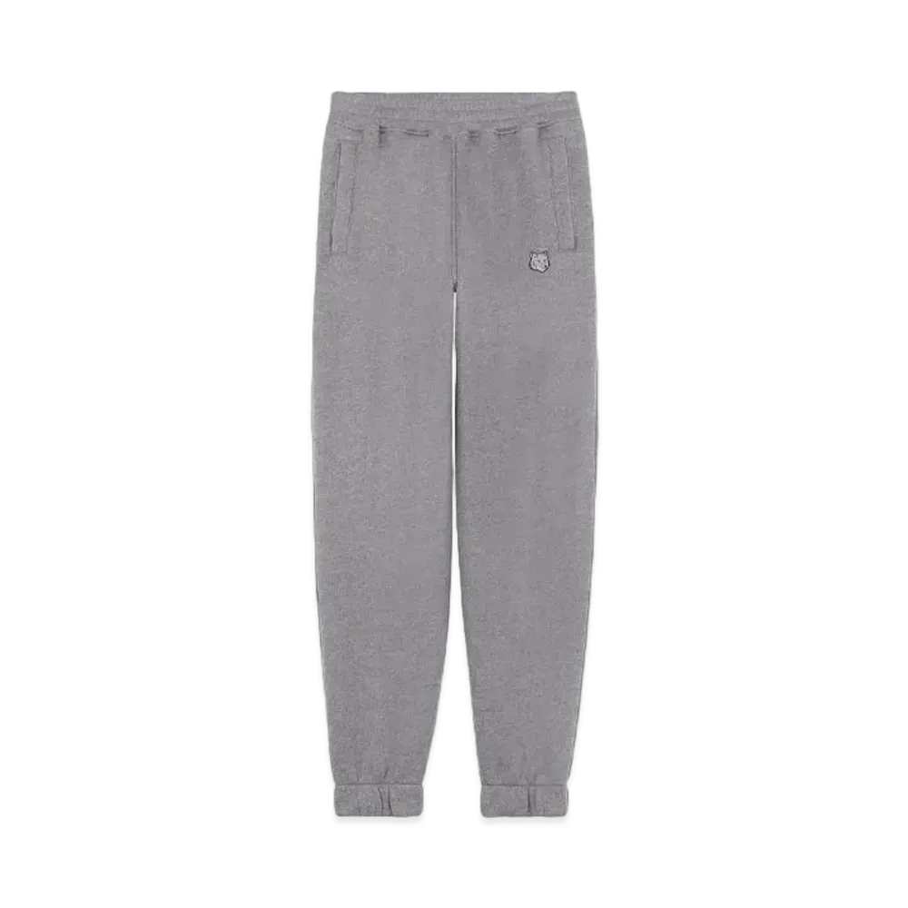 Maison Kitsune Bold Fox Head Patch Comfort Jog Pants "Medium Grey Melange"