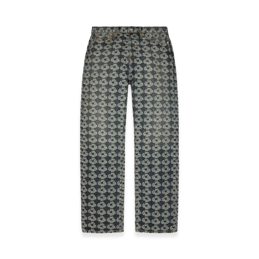 DENIM TEARS Baggy Jacquard Wreath Denim Pant "Jacquard"