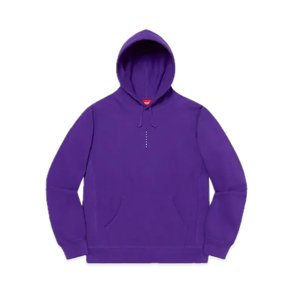 Supreme Micro Logo Hooded Sweatshirt "Purple"