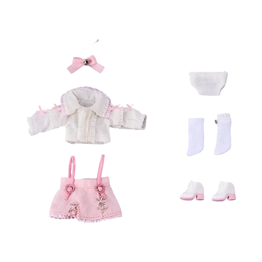 Good Smile Company "Nendoroid Doll" -Nendoroid Doll- Outfit Set: Suspender Skirt Set (White & Pink)