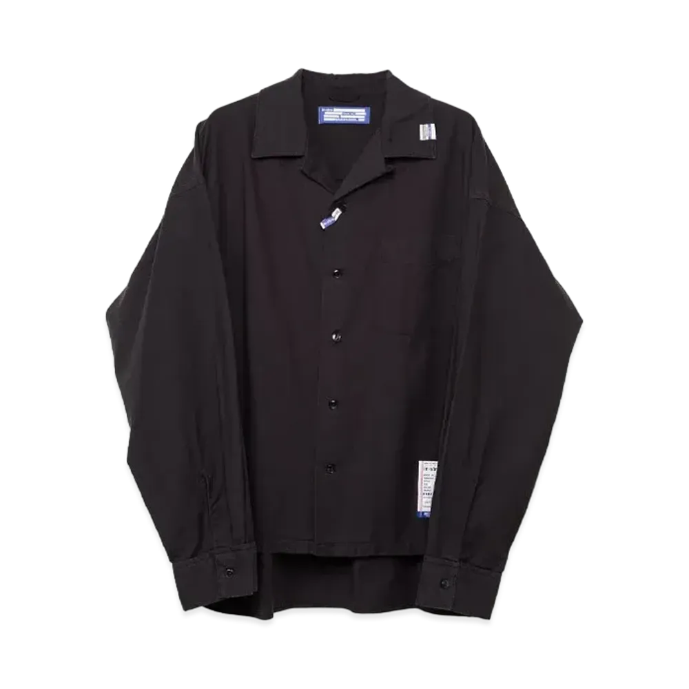 Maison MIHARA YASUHIRO Long-Sleeve Oxford Shirt "Black"