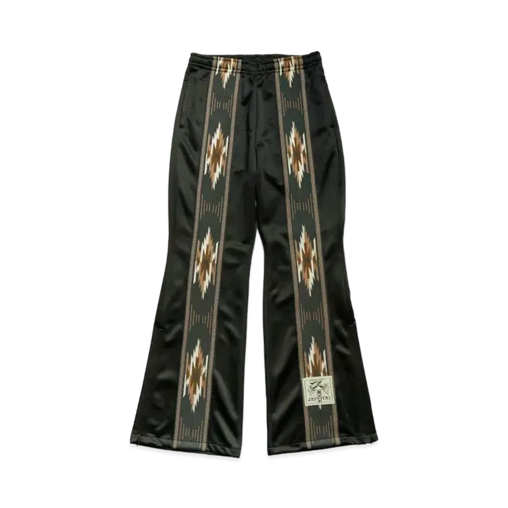 KAPITAL Smooth Jersey Track Pants "Black"