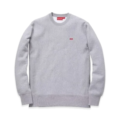 Supreme Small Box Logo Crewneck "Hether Grey"