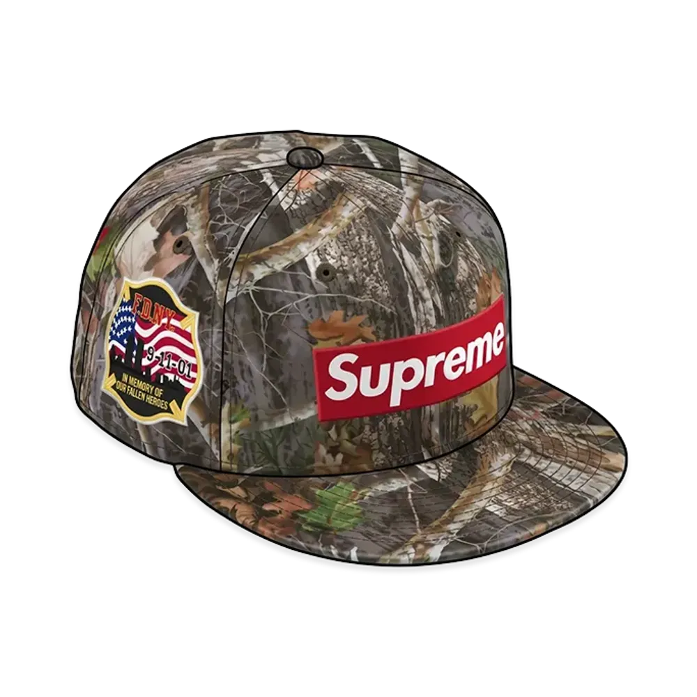 Supreme x FDNY Box Logo New Era "TrueTimber Kanati Camo"