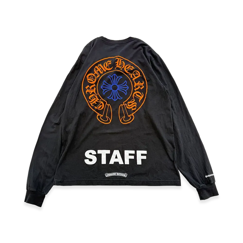 Chrome Hearts Staff Exclusive Horseshoe Back Print L/S T-Shirt "Black"