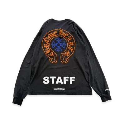 Chrome Hearts Staff Exclusive Horseshoe Back Print L/S T-Shirt "Black"