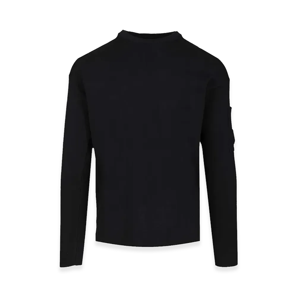 C.P. Company Cotton Sweater With Lens "Black"
