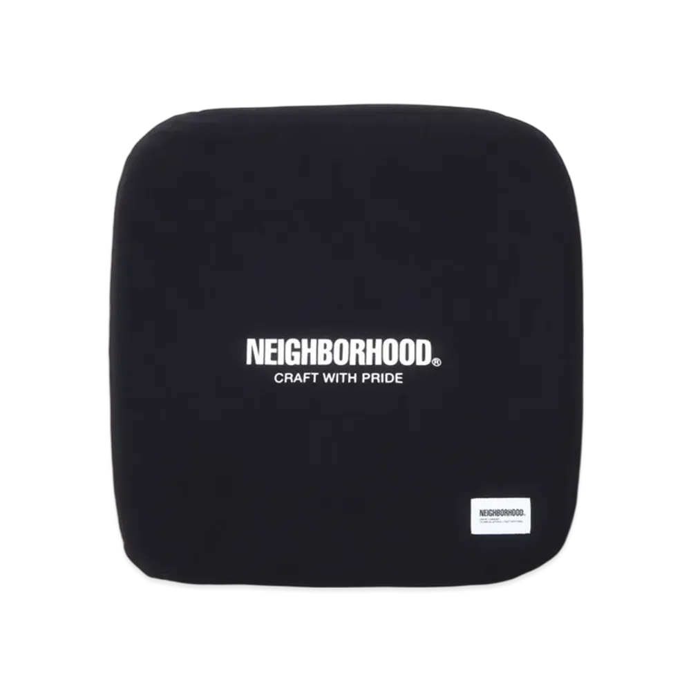 NEIGHBORHOOD Logo Seat Cushion "Black"