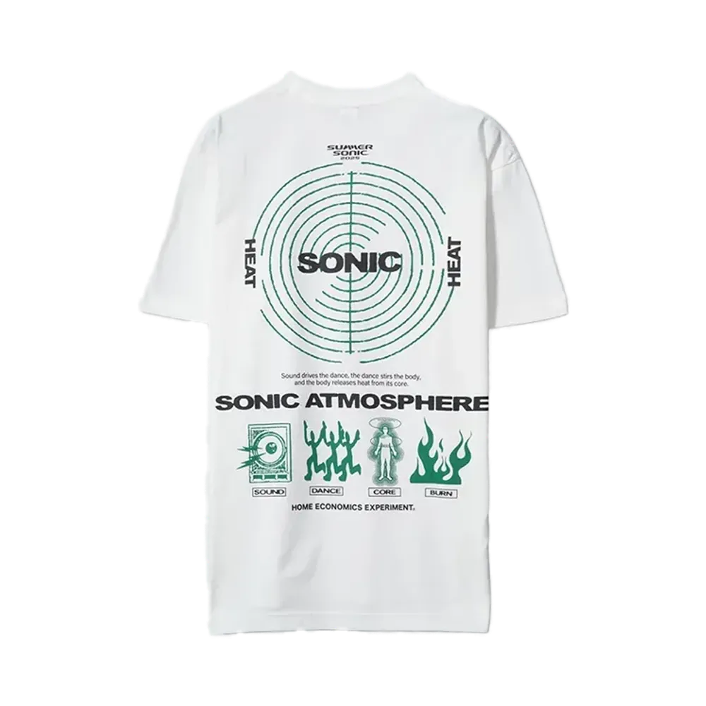SUMMER SONIC x SNKRDUNK \ HOME ECONOMICS EXPERIMENT Collaboration T-Shirt "WHITE"