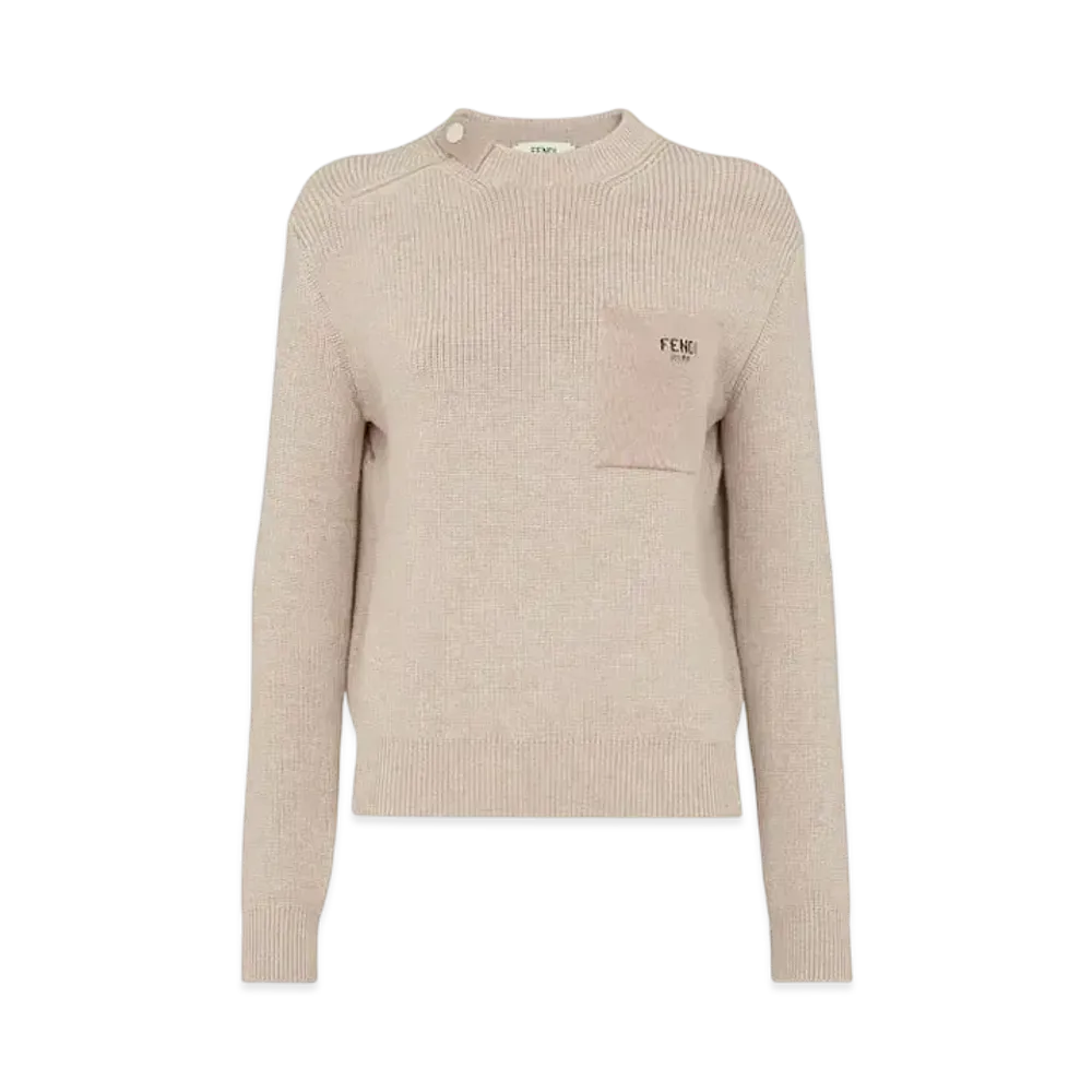 FENDI Women's Wool Sweater "Beige"