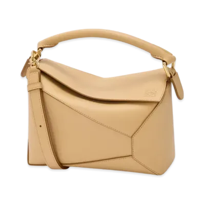 LOEWE Puzzle Bag Small "Silk Beige"