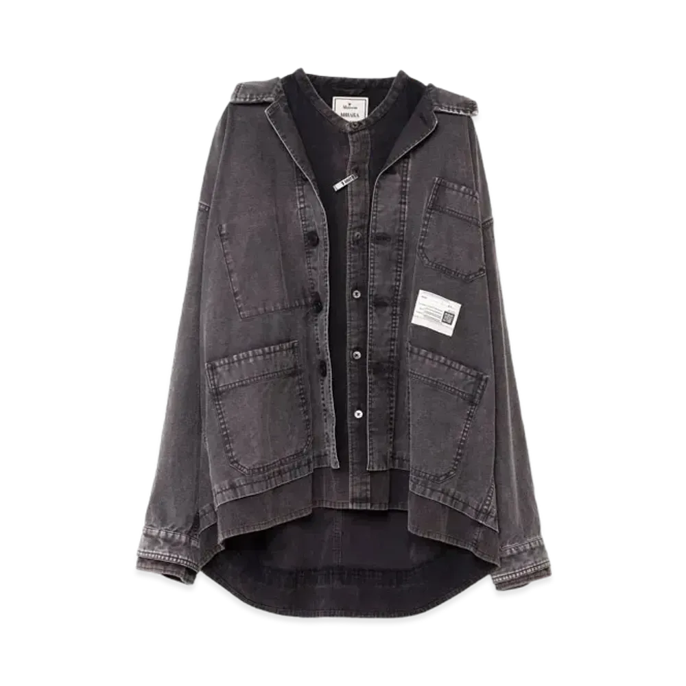 Maison MIHARA YASUHIRO Double Layered Shirt "Black"