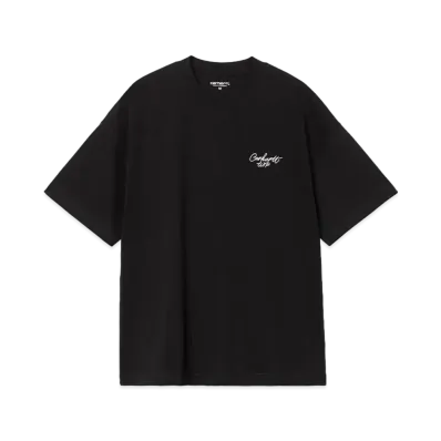 Carhartt WIP S/S Signature Script T-Shirt "Black/Wax"