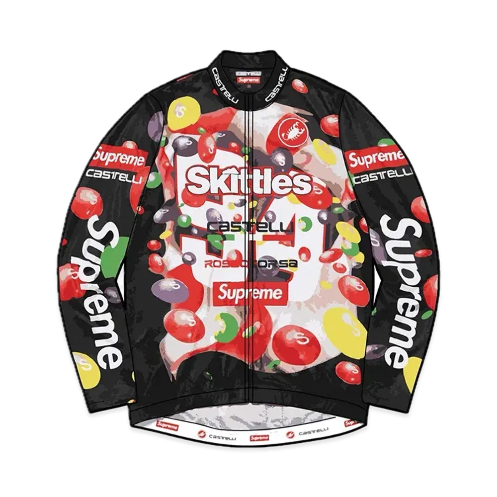 Supreme x Skittles x Castelli L/S Cycling Jersey "Black"