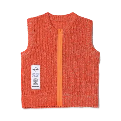 atmos pink Zip-Up Knit Vest "Orange"