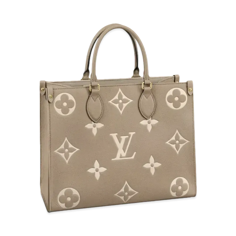Louis Vuitton Onthego MM Monogram Empreinte "Turtledove/Cream"