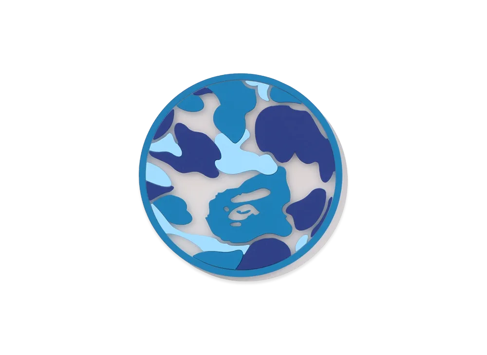 A BATHING APE ABC Camo Translucent Coaster "Blue"