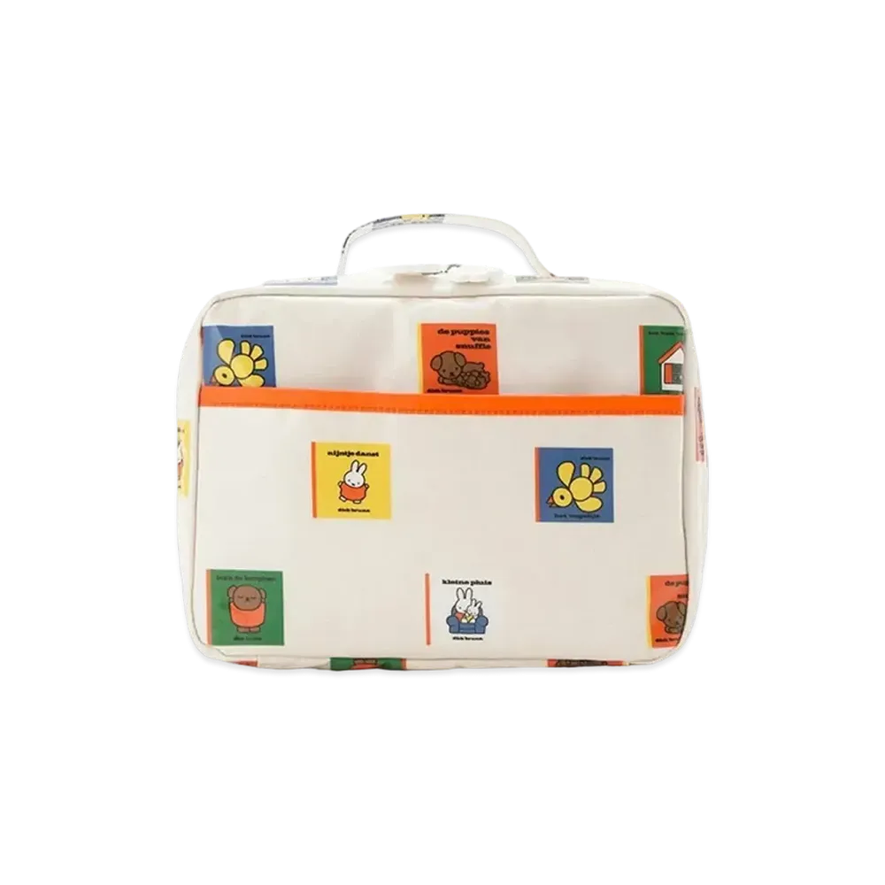 GELATO PIQUE x Dick Bruna Picture Book Pattern Diaper Pouch "Cream"