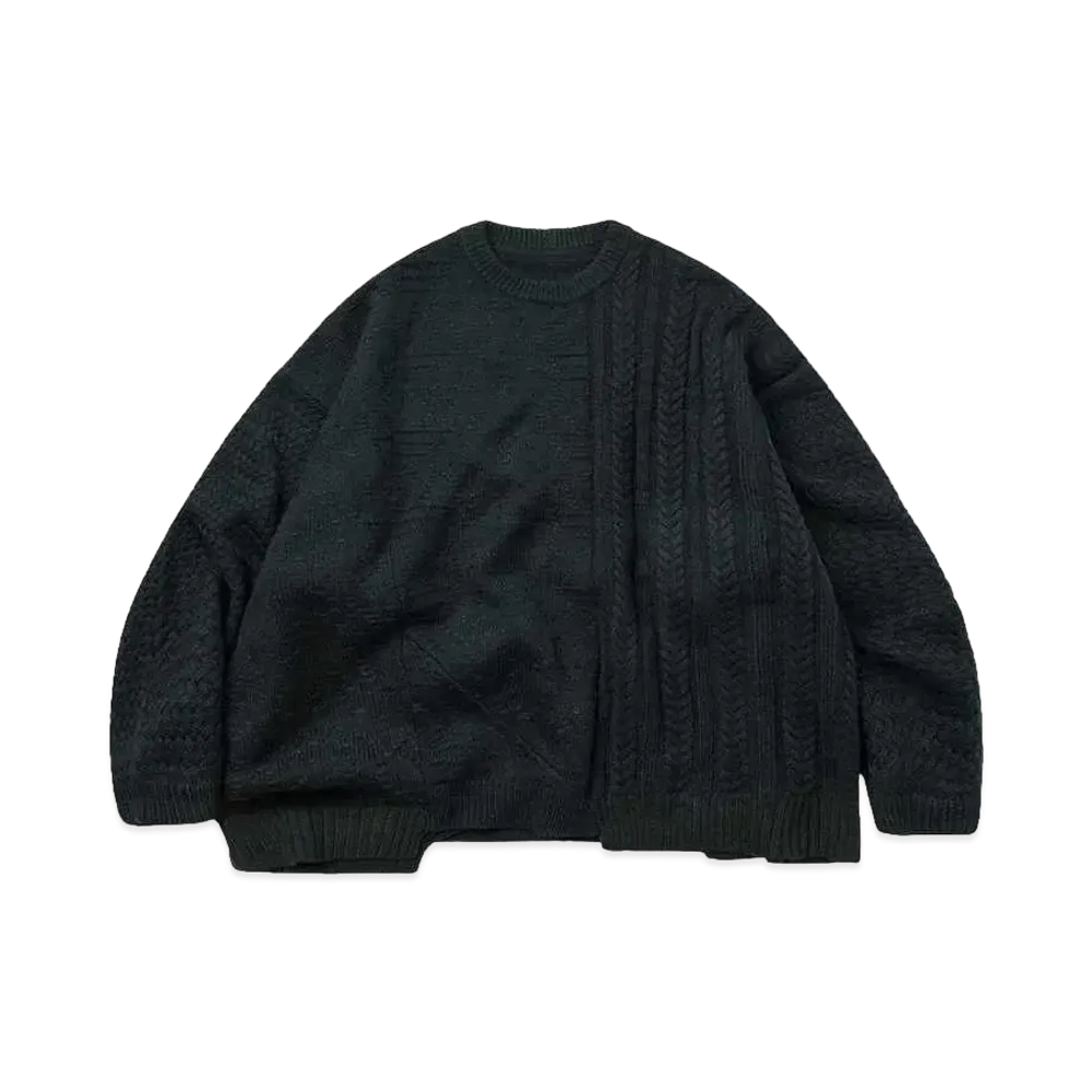 GOOPiMADE® X TIGHTBOOTH Colossal Knit Sweater "Dark Green"