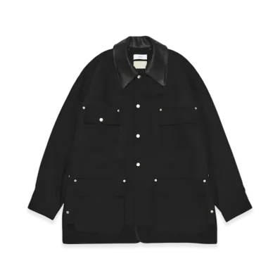 Graphpaper x YOKE Wool Nylon Gabardine Coverall Jacket "Black"