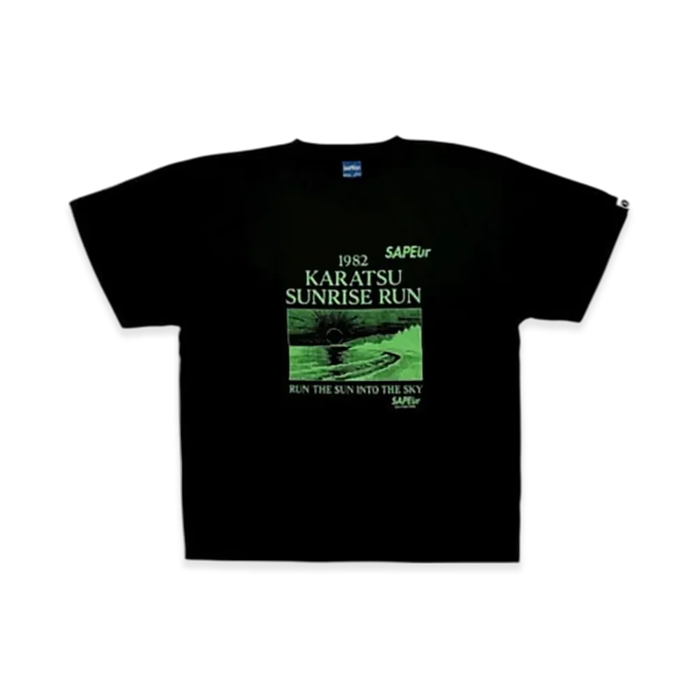SAPEur Cargo Run Finisher Tee Saga S/S Tee "Black"