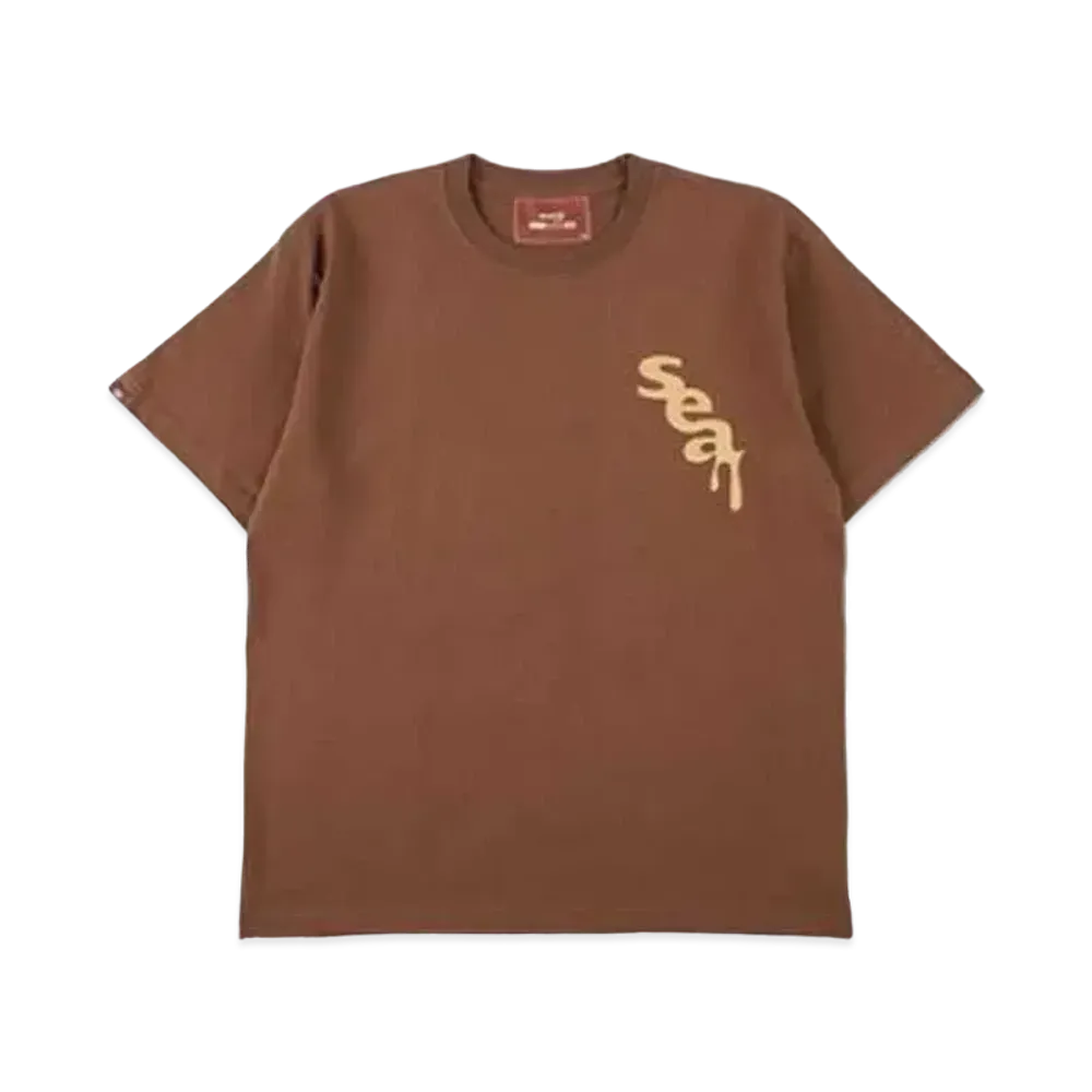WIND AND SEA x meiji (sea) S/S T-shirt "Milk Chocolate"