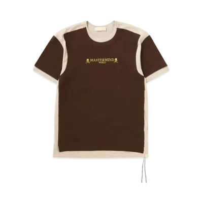 mastermind WORLD Double Layered Tee "Brown Sand"