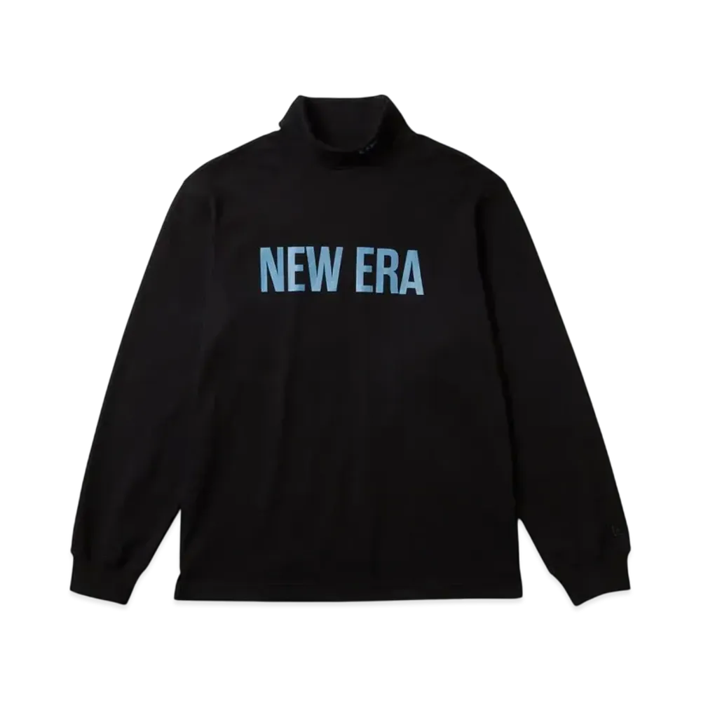 NEW ERA Golf Long Sleeve High Collar Warm T-shirt Straight Logo "Black"