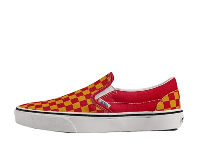 Vans Game Day Classic Slip-On Checkerboard "Red/Gold"