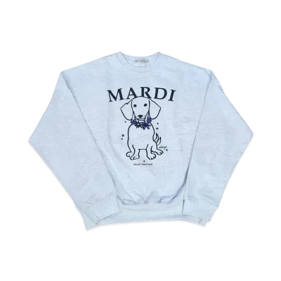 Mardi Mercredi Sweatshirt Swing The Tail Ddanji Flower Necklace "Heather Purple"