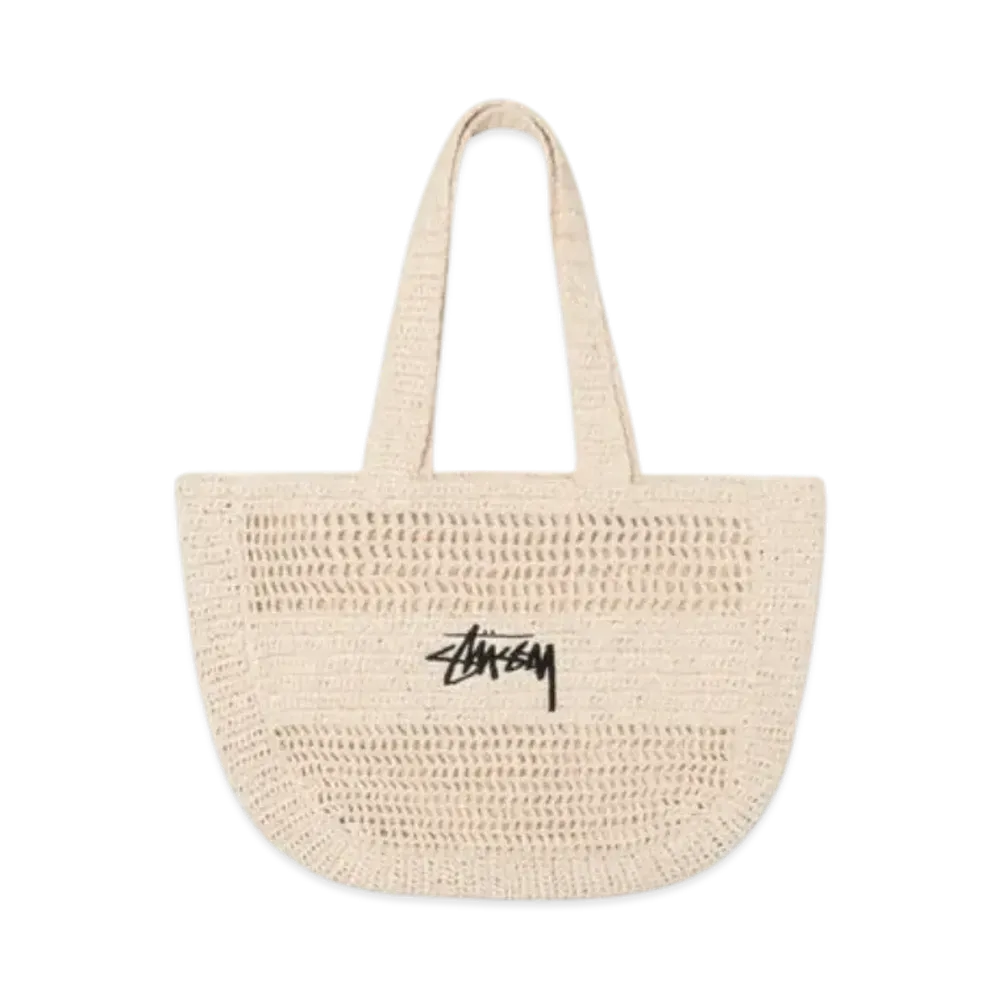 Stussy Woven Tote Bag "Ivory"