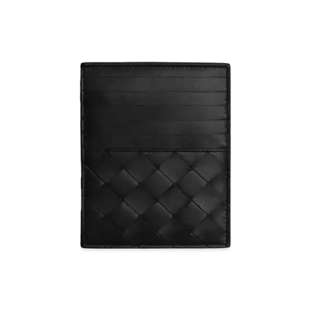 Bottega Veneta Zipped Card Holder "Nero"
