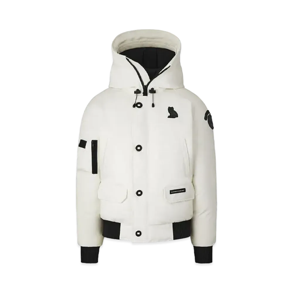 CANADA GOOSE x OCTOBER'S VERY OWN Chilliwack Bomber "North Star White"