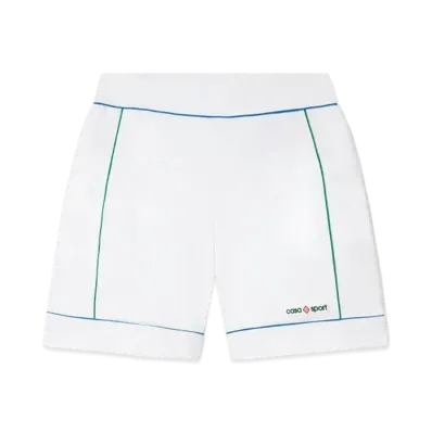 Casablanca Casa Sport Cycle Shorts "White"