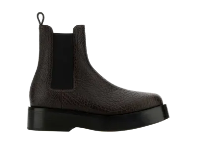 Bottega Veneta Women's Leather Torino Ankle Boots "Dark Brown"