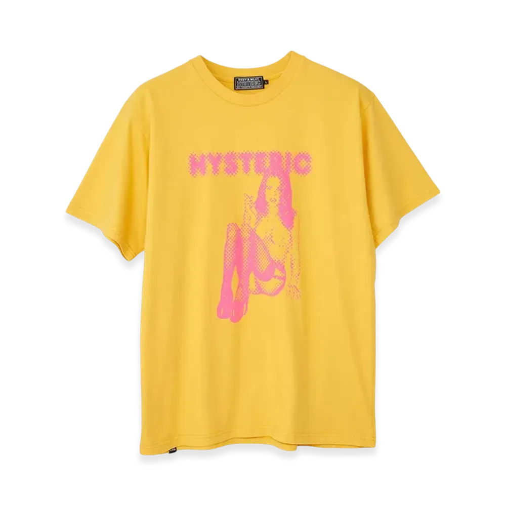 HYSTERIC GLAMOUR Smoking Dot Girl T-Shirt "Yellow"