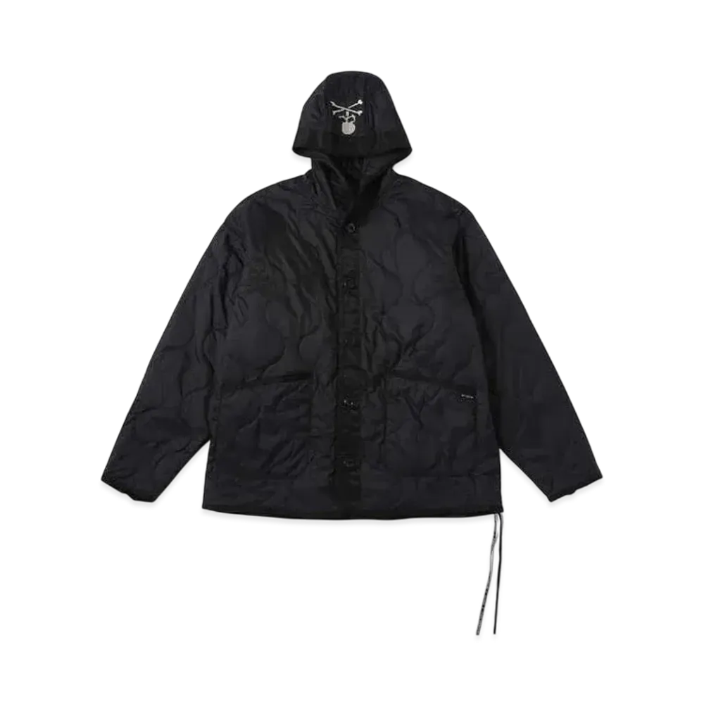 mastermind WORLD Skull Quilted Hooded Jacket "Black"