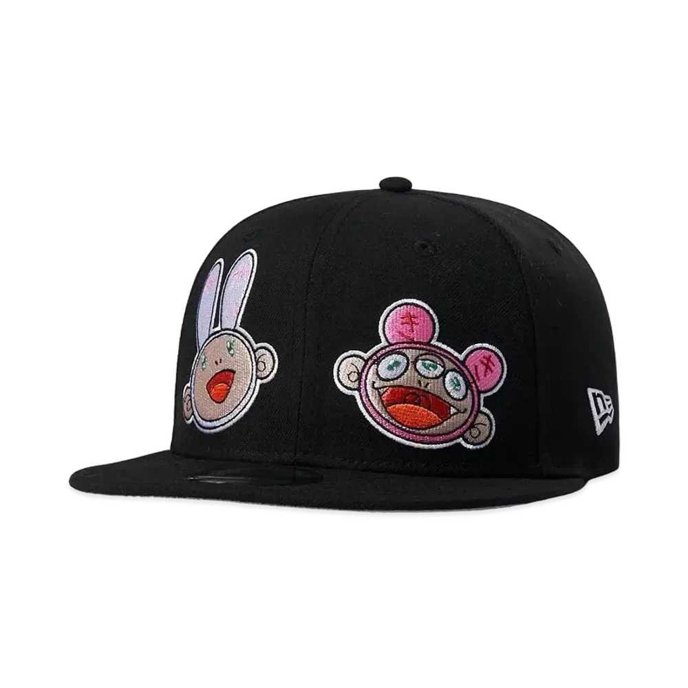 NEW ERA TAKASHI MURAKAMI 9FIFTY KAIKAI KIKI BLACK "Black"